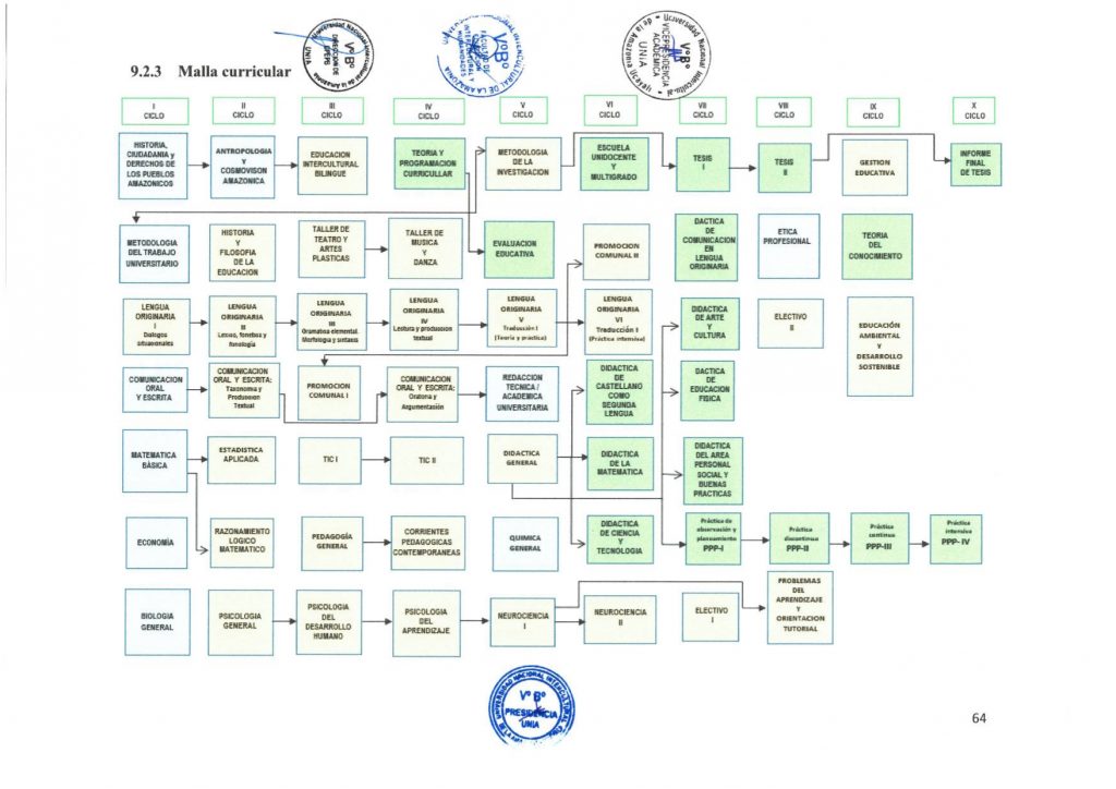 Malla curricular Educación Primaria Bilingüe
