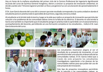 Estudiantes UNIA realizan proyecto de innovación medio ambiental